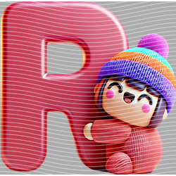 Cartoon letters-CL 591